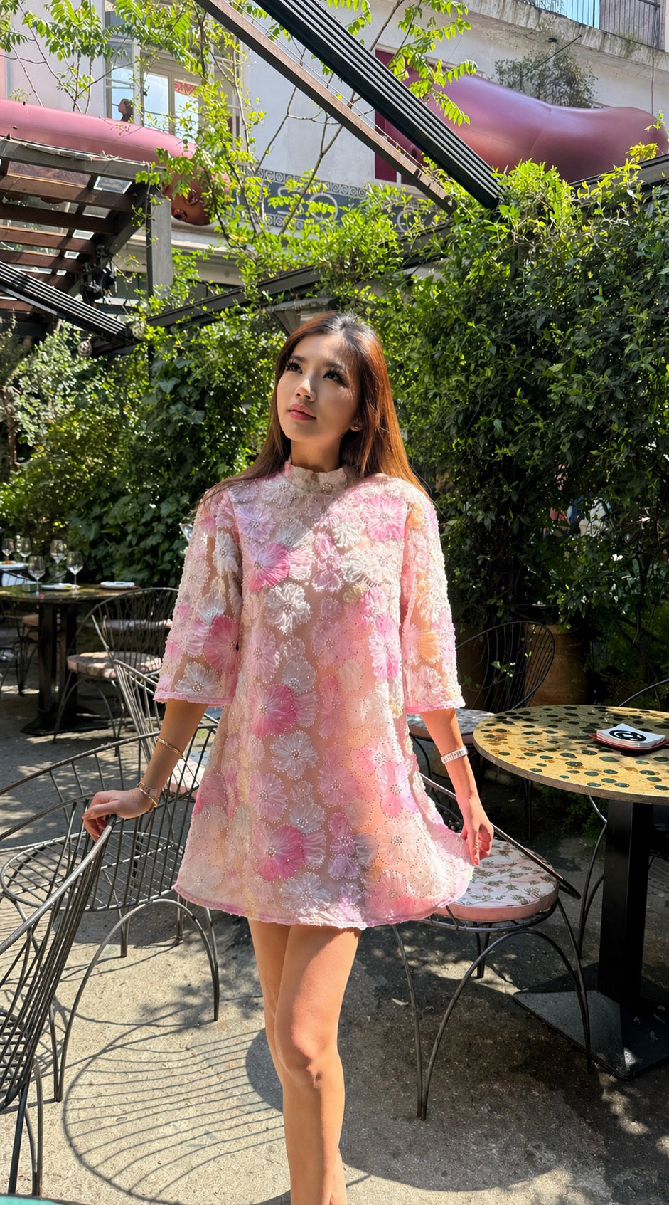 Blush Garden Mini Dress