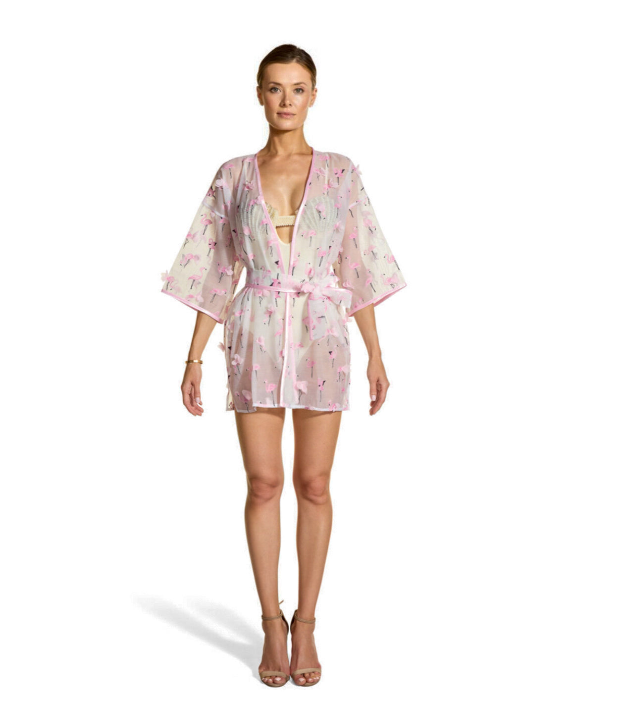 Kimono Flamingo Short