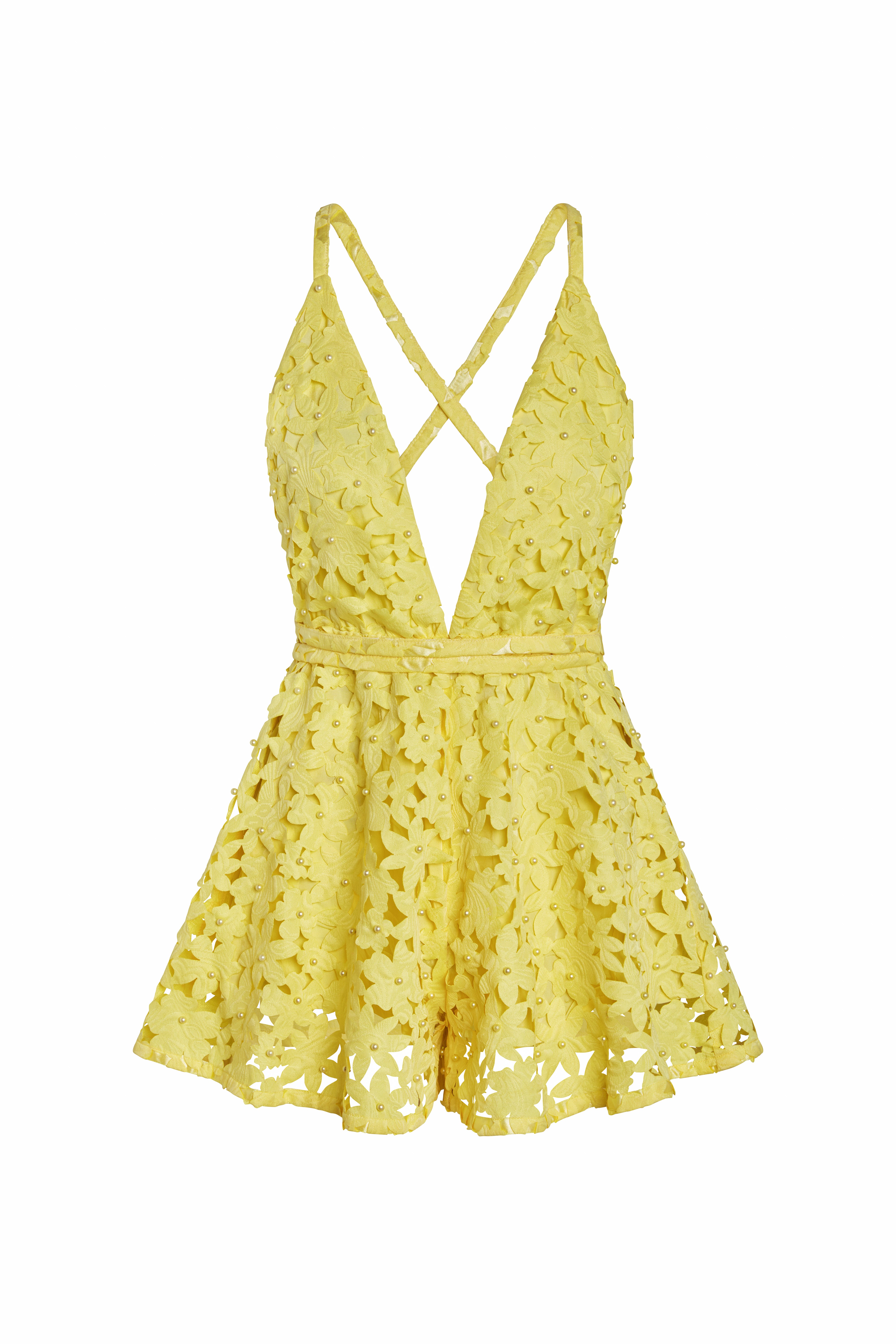 Pearl romper - yellow