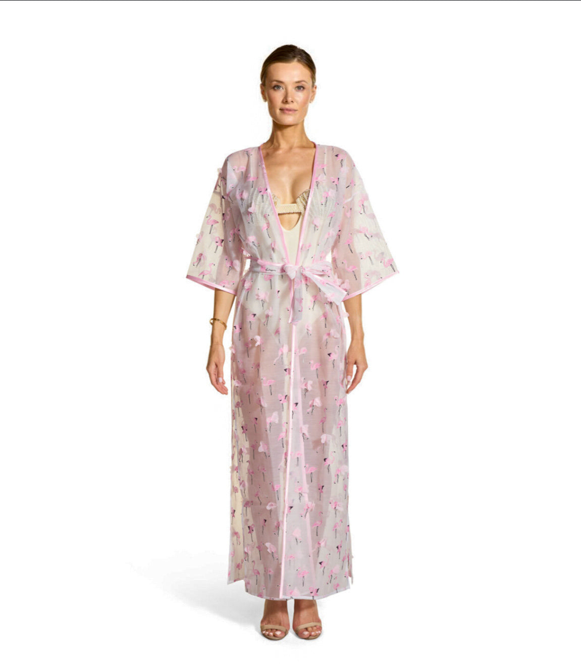 Kimono Flamingo Long