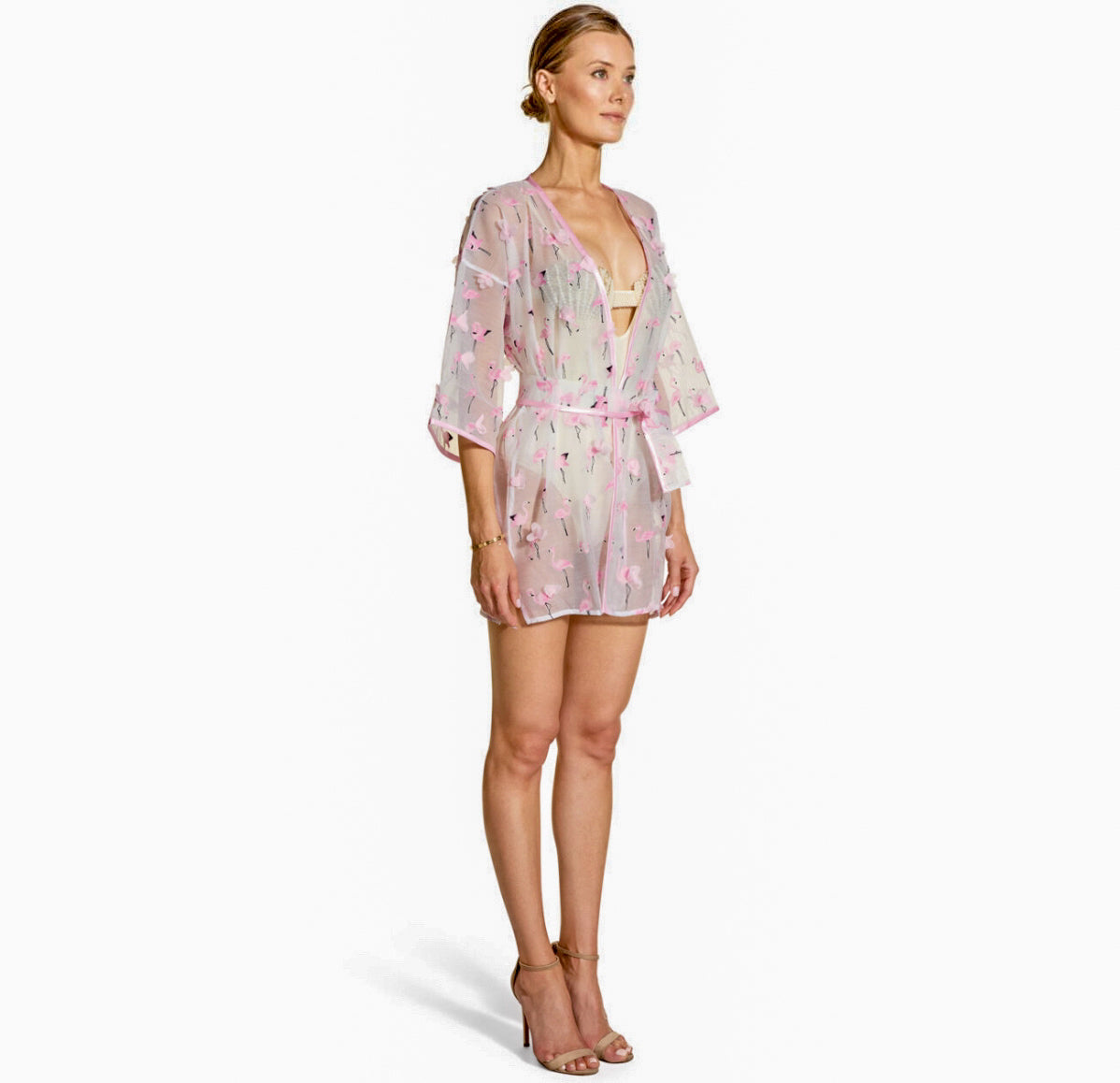 Kimono Flamingo Short